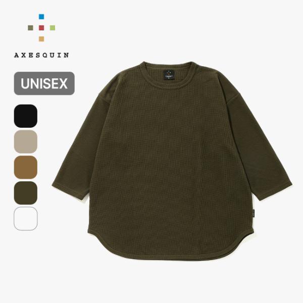 AXESQUIN アクシーズクイン QDエコワッフルフットボールTEE