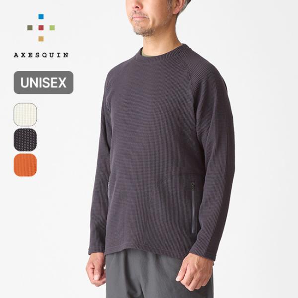 AXESQUIN アクシーズクイン ベンチレーションニットLS Tee 11124 メンズ レディー...