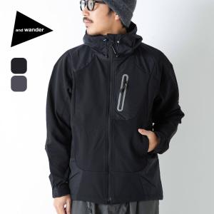 and wander（アンドワンダー） ウールシャギージャケットロング