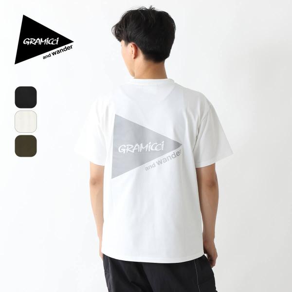 GRAMICCI×and wander グラミチ×アンドワンダー バックプリントTEE