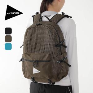 アンドワンダー　ショルダーバッグ メッセンジャーバッグ アイボリー/ブラック and wander / アンドワンダー | heather messenger bag - Charcoal