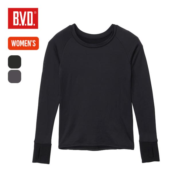 B V D ビー・ブイ・ディー クルーネックサムホール ウィメンズ BAKU97 Crew neck...