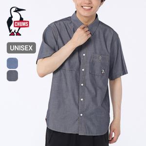 CHUMS チャムス ヤーンダイドシャンブレーS/Sシャツ Yarn-Dyed Chambray S/S Shirt CH02-1235 トップス カジュアルシャツ 半袖 ショートスリーブ 2026 春夏