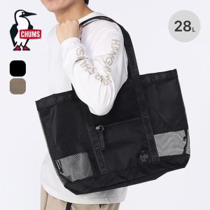CHUMS チャムス メッシュトートバッグ Mesh Tote Bag CH60-4087 カバン ギアバッグ 肩掛け 軽量 タウンユース 海水浴 プール 2026 春夏