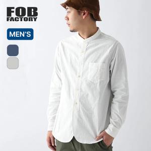 FOB FACTORY エフオービーファクトリー バンドカラーシャツ メンズ トップス シャツ 長袖 2025 秋冬