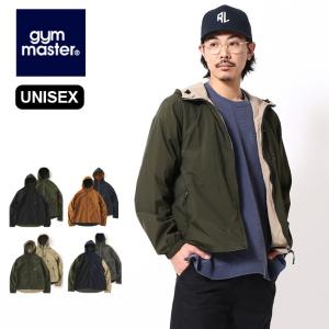 gym master ジムマスター RVナイロンウインドブレイクフードジャケット　メンズ レディース ユニセックス フード リバーシブル