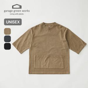 garage green works ガレージグリーンワークス ドツメハーフスリーブスモックTEE｜sundaymountain