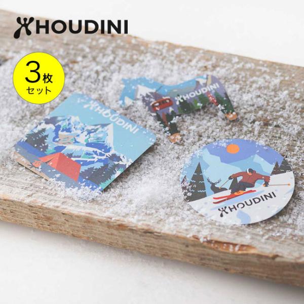 HOUDINI フーディニ ステッカーセット(3枚1組)　シール デコレーション アウトドア 小物 ...