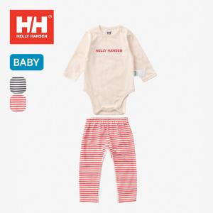 HELLY HANSEN ヘリーハンセン マイファーストHHボーダープリントロンパースセット【ベビー】｜sundaymountain