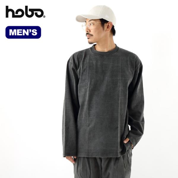 hobo ホーボー アーチザンL/SクルーネックTシャツコットンヘビーウェイトジャージ メンズ HB...