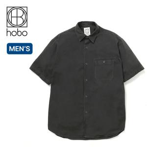 hobo ホーボー S/Sシャツコットンウェザークロス オーバーダイド hobo（ホーボー） S/Sシャツコットンウェザークロス オーバーダイド