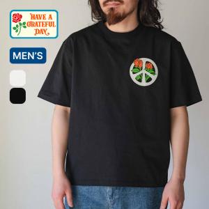HAVE A GRATEFUL DAY ハブアグレイトフルデイ Tシャツ-ブルーミングピース GDC0460BLMP T-shirt blooming peace メンズ トップス ティシャツ 半袖 2026 春夏