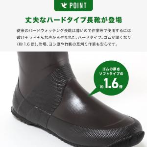 日本野鳥の会 バードウォッチング長靴 ハードタ...の詳細画像3