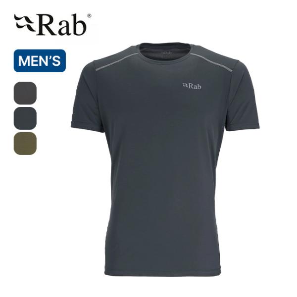 Rab ラブ フォースSS Tee メンズ QBL-05 半袖 Tシャツ 速乾性 快適 2025 春...
