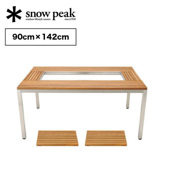 snow peak スノーピーク ガーデンユニットテーブル ウッドトップセット GF-015 机 テ...