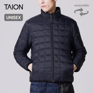 TAION（タイオン） ミリタリーWジップクルーネックダウンジャケット