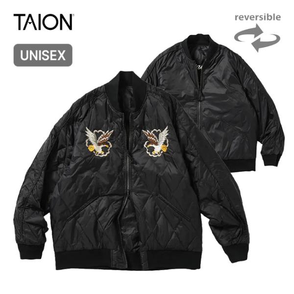 TAION タイオン ジャパンスペシャルリバーシブルスカジャンダウンジャケット TAION-JK04...