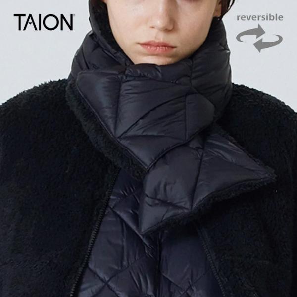 TAION タイオン シティリバーシブルダウンマフラー TAION-R201CI メンズ レディース...