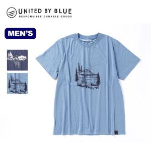 UNITED BY BLUE ユナイテッドバイブルー 55/45 TEE メンズ　UNITED BY BLUE メンズ Tシャツ 半袖 カットソー トップス キャンプ おしゃれ アウトドア｜sundaymountain