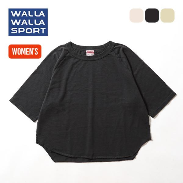 WALLA SPORT ワラワラスポーツ 1/2ルーズベースボールTEE【ウィメンズ】 030226...