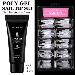 ポリジェル 2点セット ポリジェルクリア アーモンドシェイプ