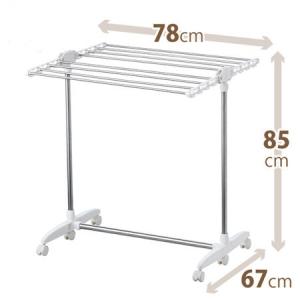 天馬 スライド式ランドリーラック PS−12 PS-12 スライド式