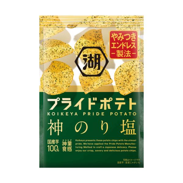 ◆湖池屋 プライドポテト 神のり塩 55G【12個セット】