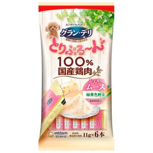 ユニチャーム グラン・デリ とりぷるーん ムース 緑黄色野菜 11g×6本