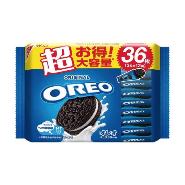 ◆【クール便】モンテリーズ オレオ メガパック バニラクリーム 36枚（個包装3枚×8袋）   【1...