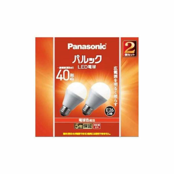パナソニック Panasonic LEDベーシック40電球2P LED 電球 電球色 2個 (P)L...