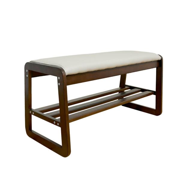 幅80cmシューズベンチBT-SHOE-BENCH-W80-BR 【直送品】 返品・キャンセル・他商...