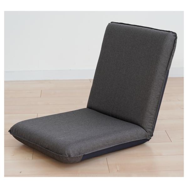 Sノーマル座椅子 14段リクライニング グレー 【直送品】 返品・キャンセル・他商品と同時購入は不可