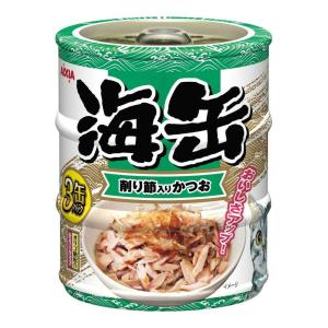 アイシア 海缶ミニ3P削り節入りかつお 180g