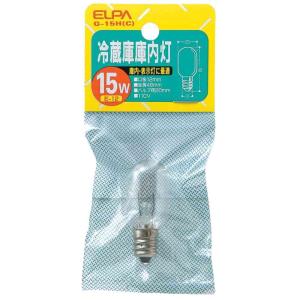 エルパ ELPA 冷蔵庫庫内灯 15W クリア E12 G-15H（C）