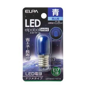 朝日電器 ELPA LED ナツメ形 E17 青 LDT1B-G-E17-G112