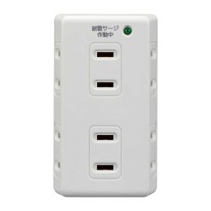 朝日電器 エルパ ELPA 耐雷6個口タップ ...の詳細画像1