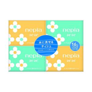 ネピネピ水に流せるポケットティシュ 10組×16個の商品画像