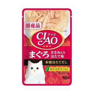 いなば CIAOパウチ まぐろ ささみ入り ほたて味 40g｜sundrugec