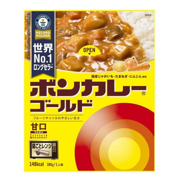 ◆大塚食品 ボンカレー ゴールド 甘口 180g【10個セット】