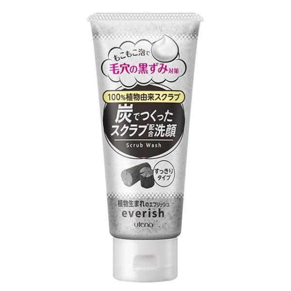 ウテナ エブリッシュ スクラブ洗顔 炭 135G【3個セット】