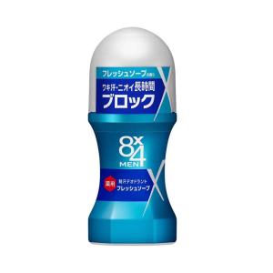 【医薬部外品】花王 8×4 MEN（エイトフォーメン） ロールオン フレッシュソープ 60ml｜サンドラッグe-shop