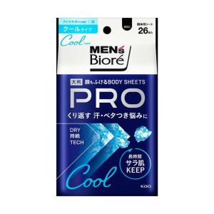 花王 メンズビオレ 顔もふけるボディシートPRO クールタイプ アイスサボンの香り 26枚 【3個セット】