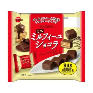 ◆【クール便】ブルボン ミニミルフィーユショコラ 94g 【12個セット】返品・キャンセル・他商品と同時購入は不可