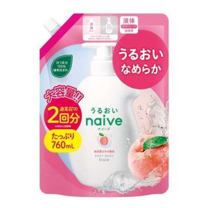 ナイーブ ボディソープ 桃の葉エキス配合 ポンプ ( 530ml )/ : 爽快