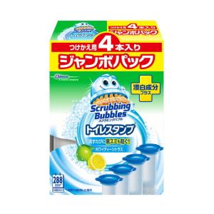 ジョンソン スクラビングバブル トイレスタンプ 漂白成分＋ホワイティー シトラス つけかえ用 38g×4本