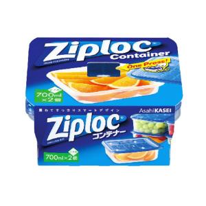 ジップロック コンテナー 正方形700ml 2個入の商品画像