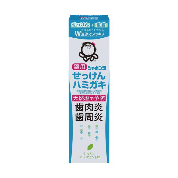 【医薬部外品】シャボン玉石けん 薬用せっけんハミガキ 80g