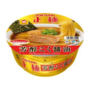 ◆マルちゃん 正麺カップ芳醇こく醤油 119G【12個セット】｜sundrugec