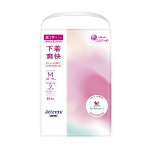 大王製紙 アテント 超うすパンツ 下着爽快 ピンクべージュ M24枚 【3個セット】｜sundrugec