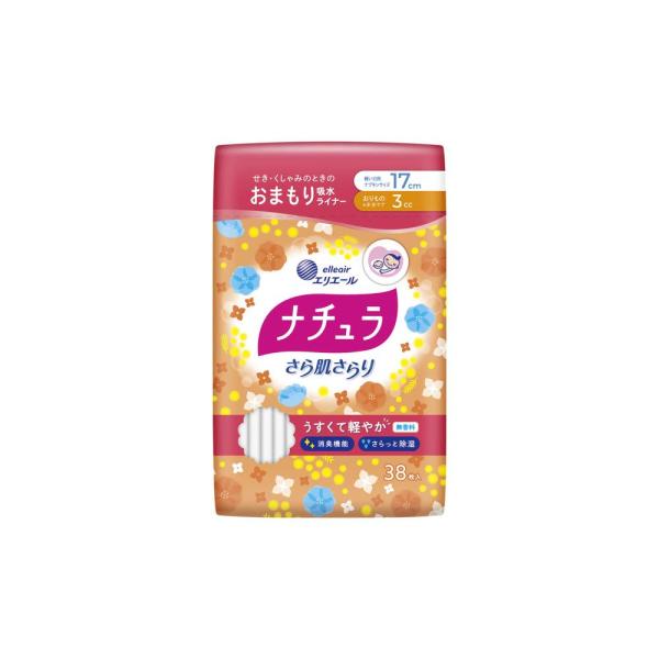 大王製紙 ナチュラさら肌軽やか吸水ライナー 17cm 3cc 38枚